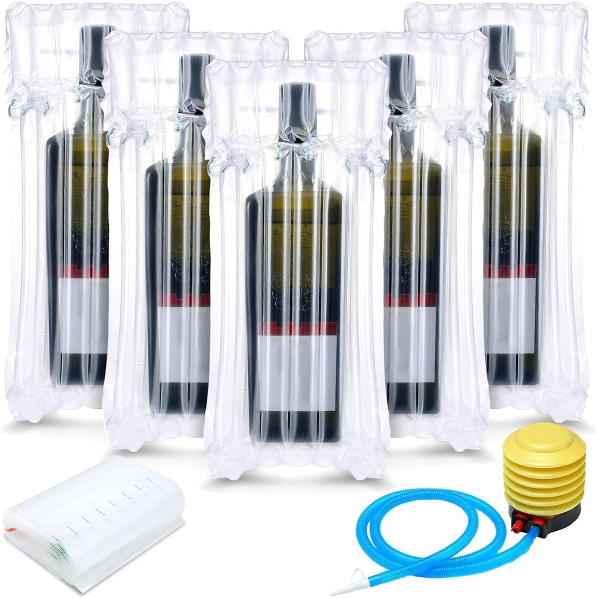 Packing Sleeve Inflatable Wine Protector Bag with Air Column