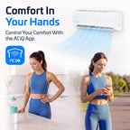 Essentials 18000 BTU 230V 20 SEER2 Mini Split AC/Heating System, White