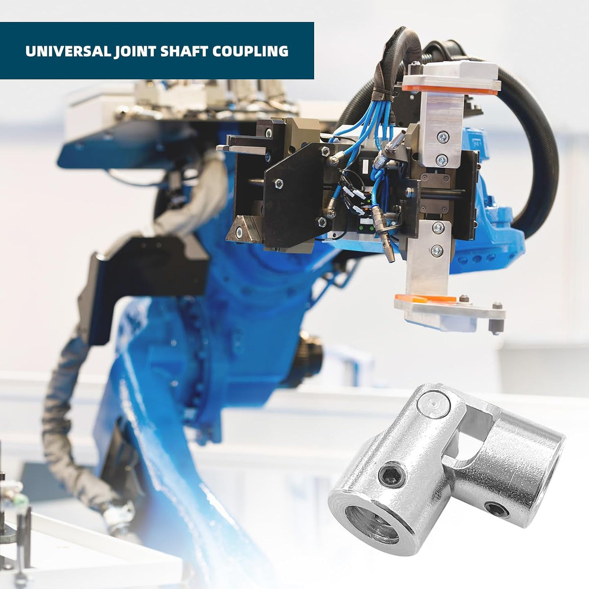 4 Pcs 8mm to 8mm Universal Joint Shaft Coupling