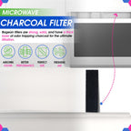 Microwave Carbon Filter 10.15” x 2.5” Compatible with Frigidaire OTRFILTER