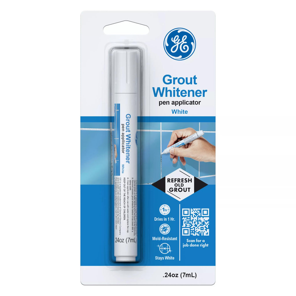 Grout Whitener Pen Applicator, White, 0.24 oz, 12 Pack