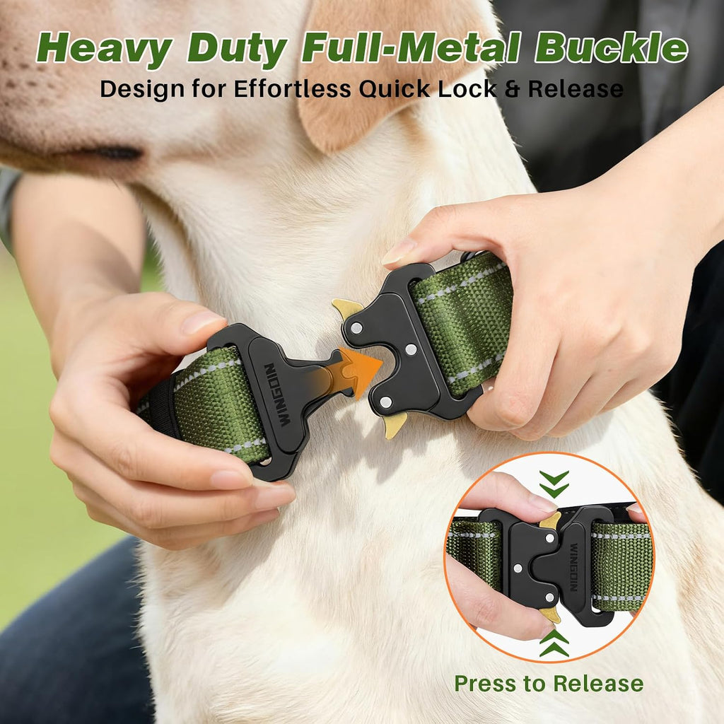 Dog Collar for Large Dogs, Heavy Duty Tactical Dog Collars
