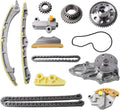 2.4L Engine Timing Chain Kit with Water Pump Fits for 2008-20112 Honda Accord 2010-2011 CR-V 2.4L i-VTEC 16V, OE standard Timing Replace parts