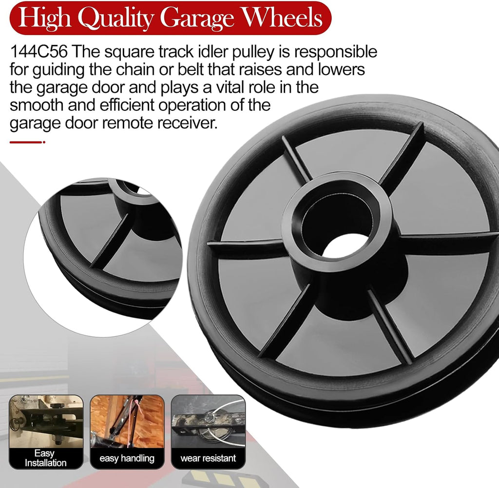144c56 Idler Pulley for Garage Door Accessorie，2 piece