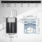 MAKERELE High Torque DC Motor 12V/24V 30W, Short Shaft, 3500/7000RPM