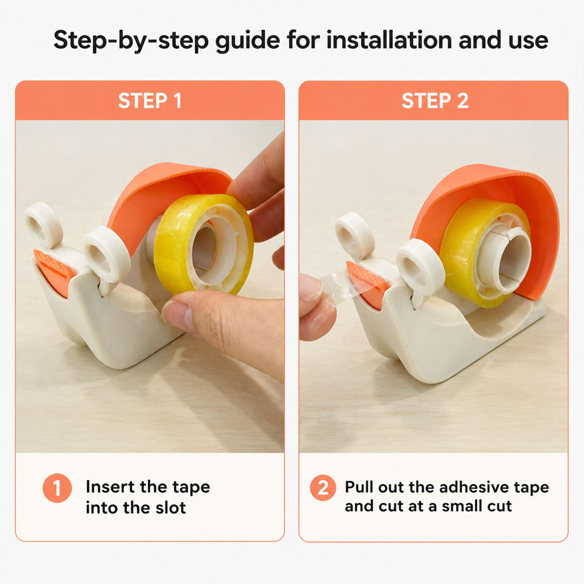 Snail Tape Dispenser - Desktop Organizer for Office,School,Home
