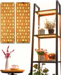 20W Ultra-Thin Panel Grow Lights for Indoor Plants, 132 LEDs High PPFD Full Spectrum, 6/12/16H Timer and Auto on/Off