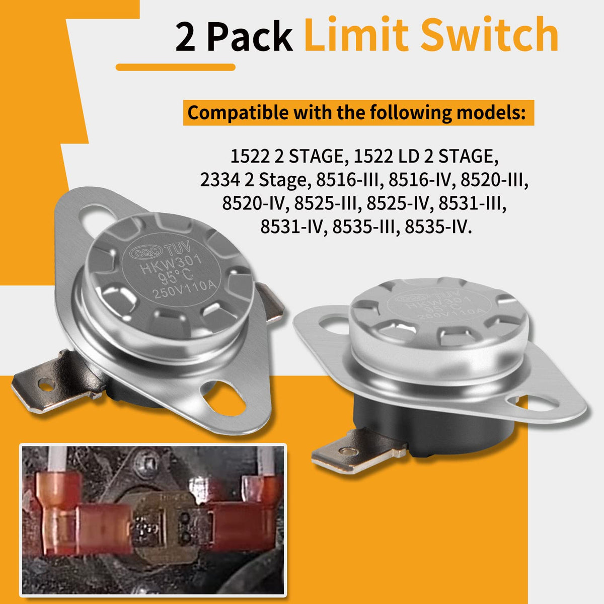 37022 Limit Switch for Atwood Hydroflame RV Furnace 190℉