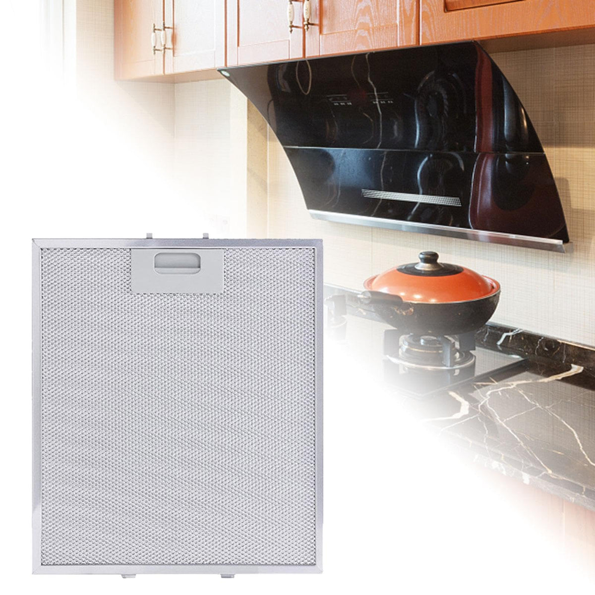 JISADER Range Hood Filter Kitchen Filter,Extractor Fan Cooker Filter,30.5cmx26.7cm,Aluminum Mesh,Replacement for Home Kitchen