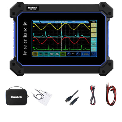 Hantek TO1112C Touch Screen Digital Oscilloscope 2 Channels 110Mhz Hanheld Tablet Digital Oscilloscope +Multimeter