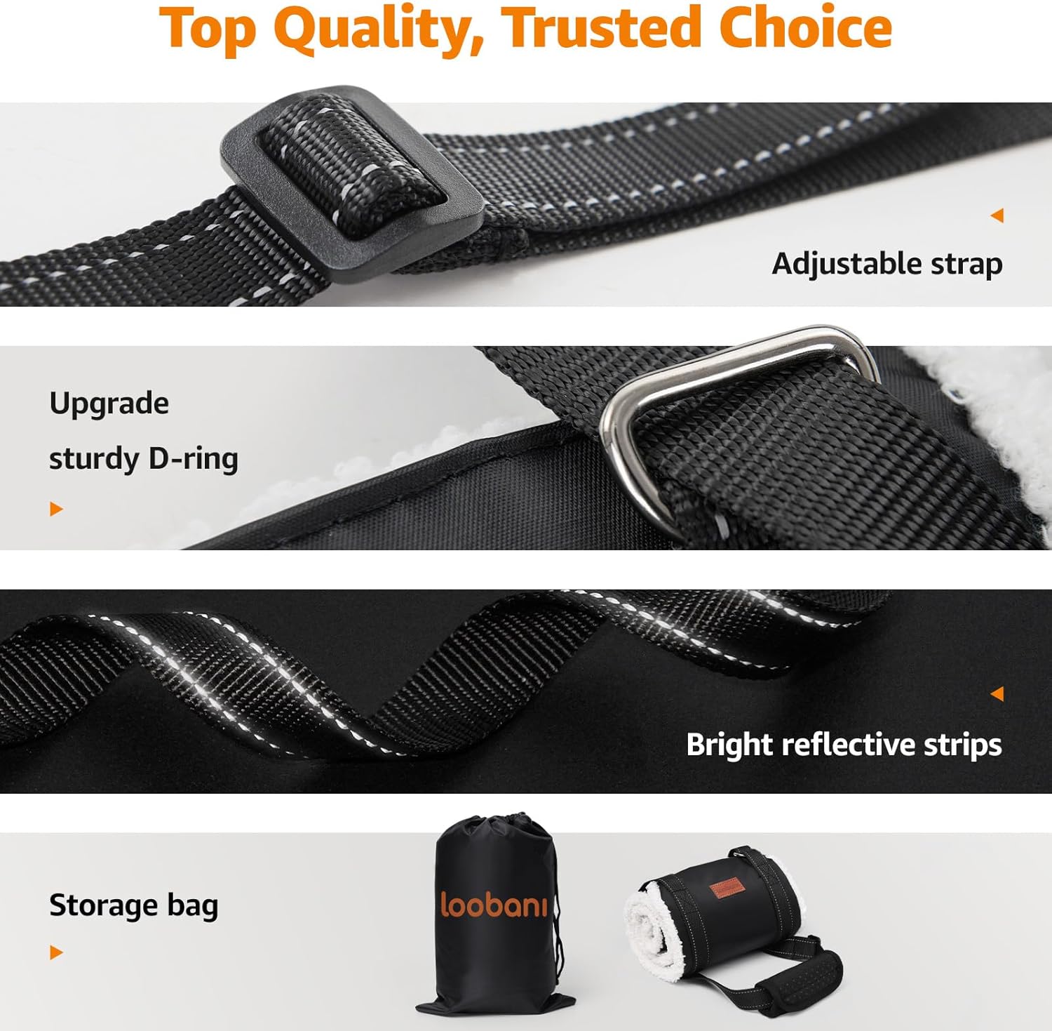 Portable Dog Sling for Back Legs, Hip Support Harness to Help Lift Rear for Canine Aid Old K9 Cruciate Ligament