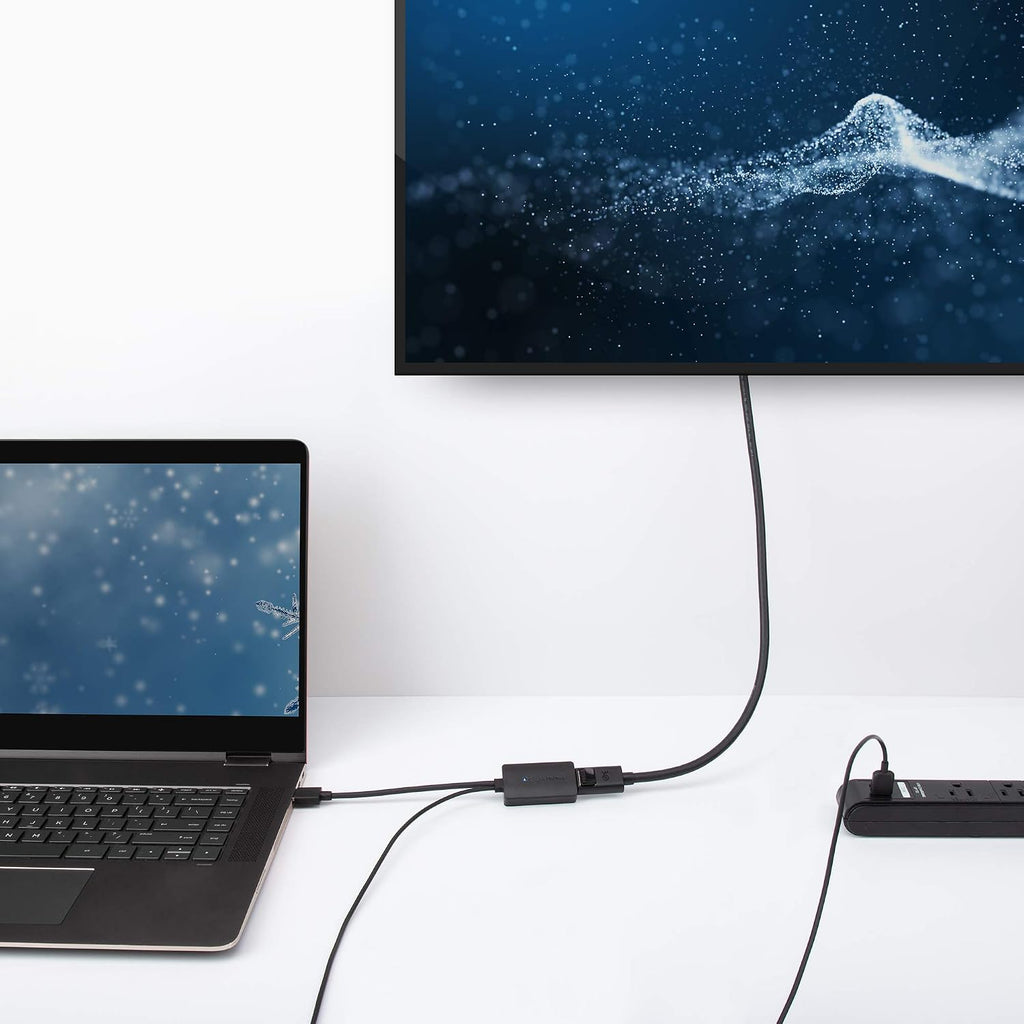 HDMI to DisplayPort Adapter, Active HDMI to DP, 4K@30Hz | Unidirectional, HDMI Source to DisplayPort Monitor Only