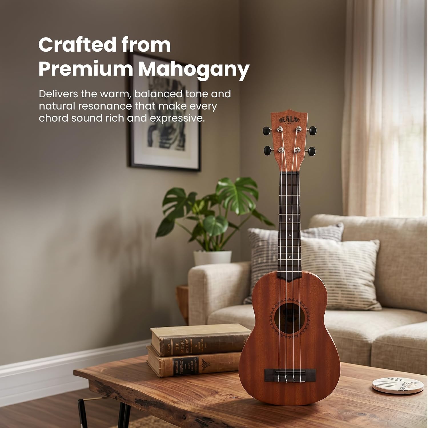 LTP-S Learn to Play Mahogany Ukulele Starter Kit | Kit, Satin Mahogany, Includes online lessons, tuner app, and