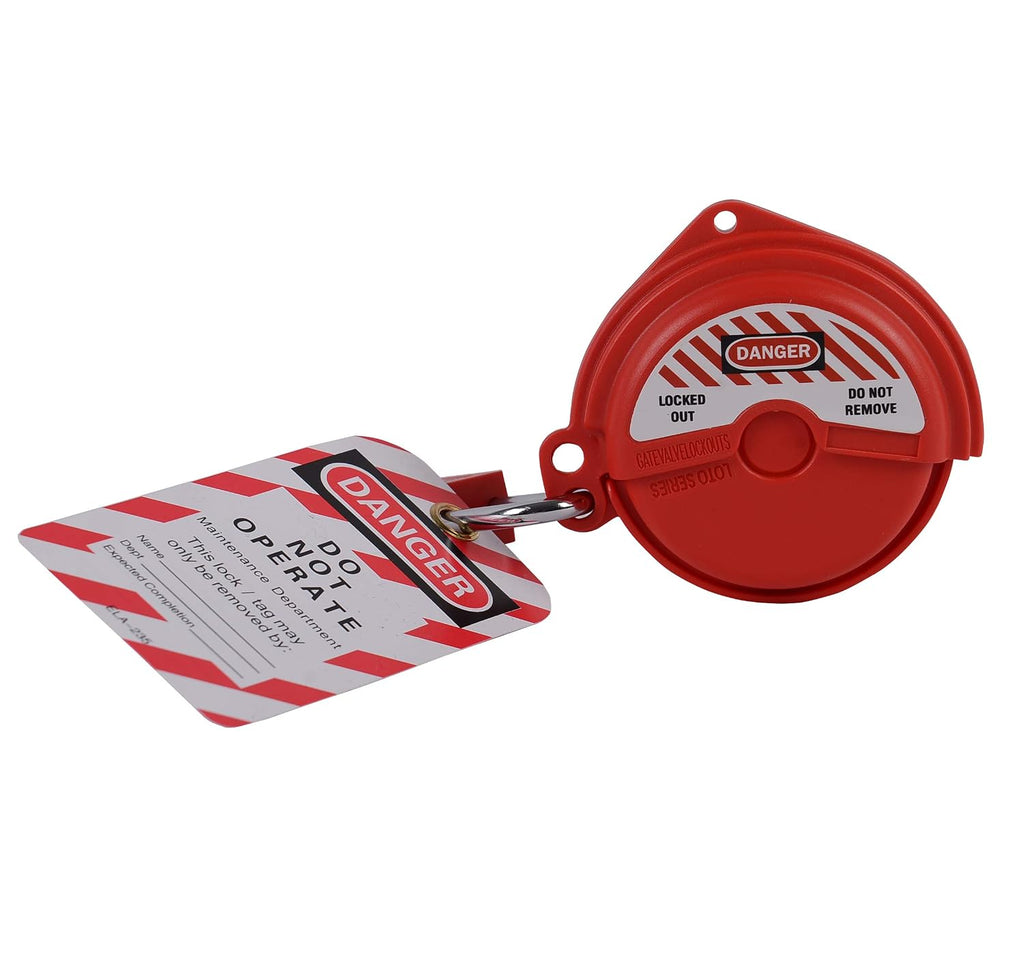 TF-480 Rotating Gate Valve Lockout (1''-3'' Valve Handle Diameters, Red, ABS Material)
