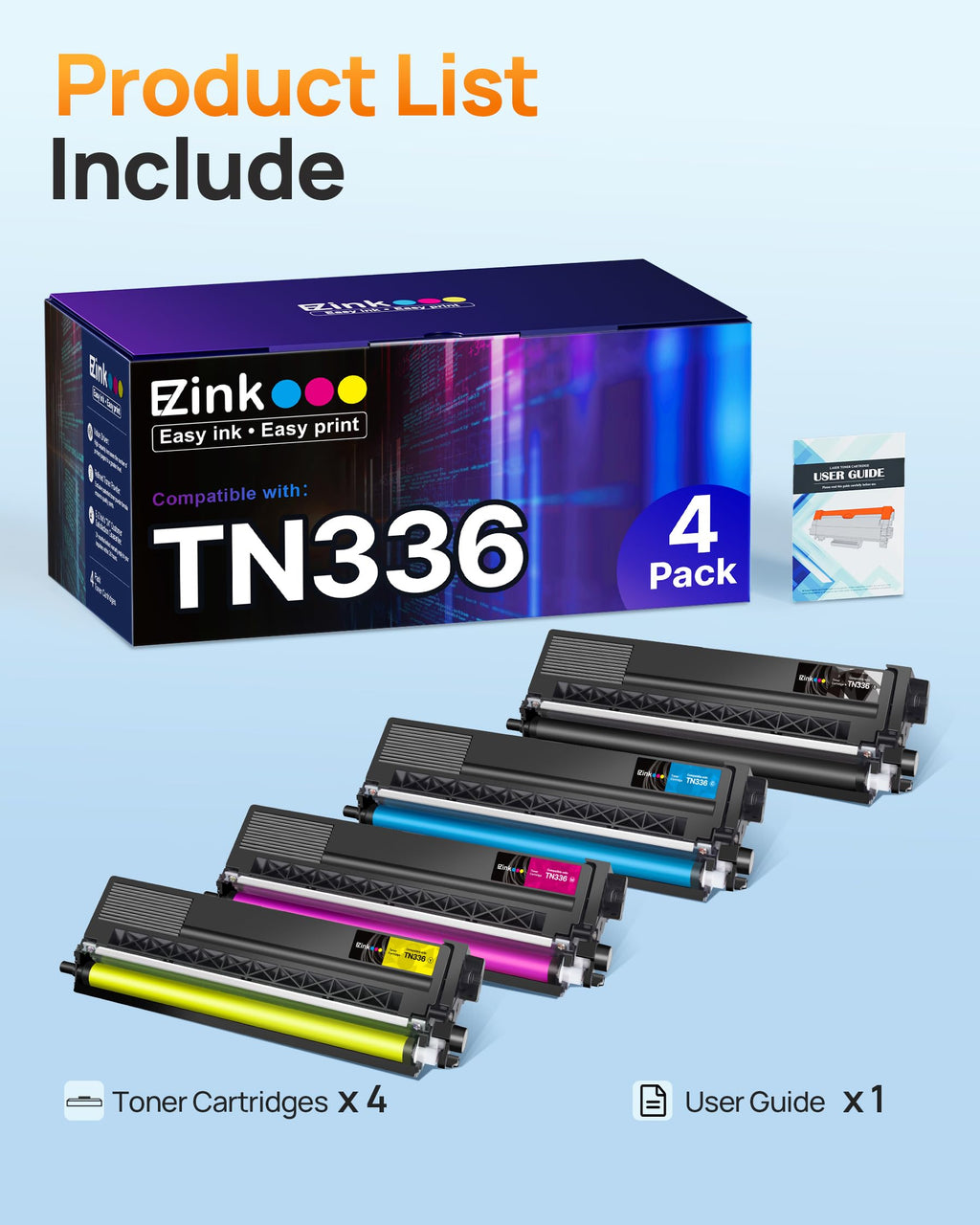 Compatible TN336 Replacement for Brother TN336 Toner Cartridges