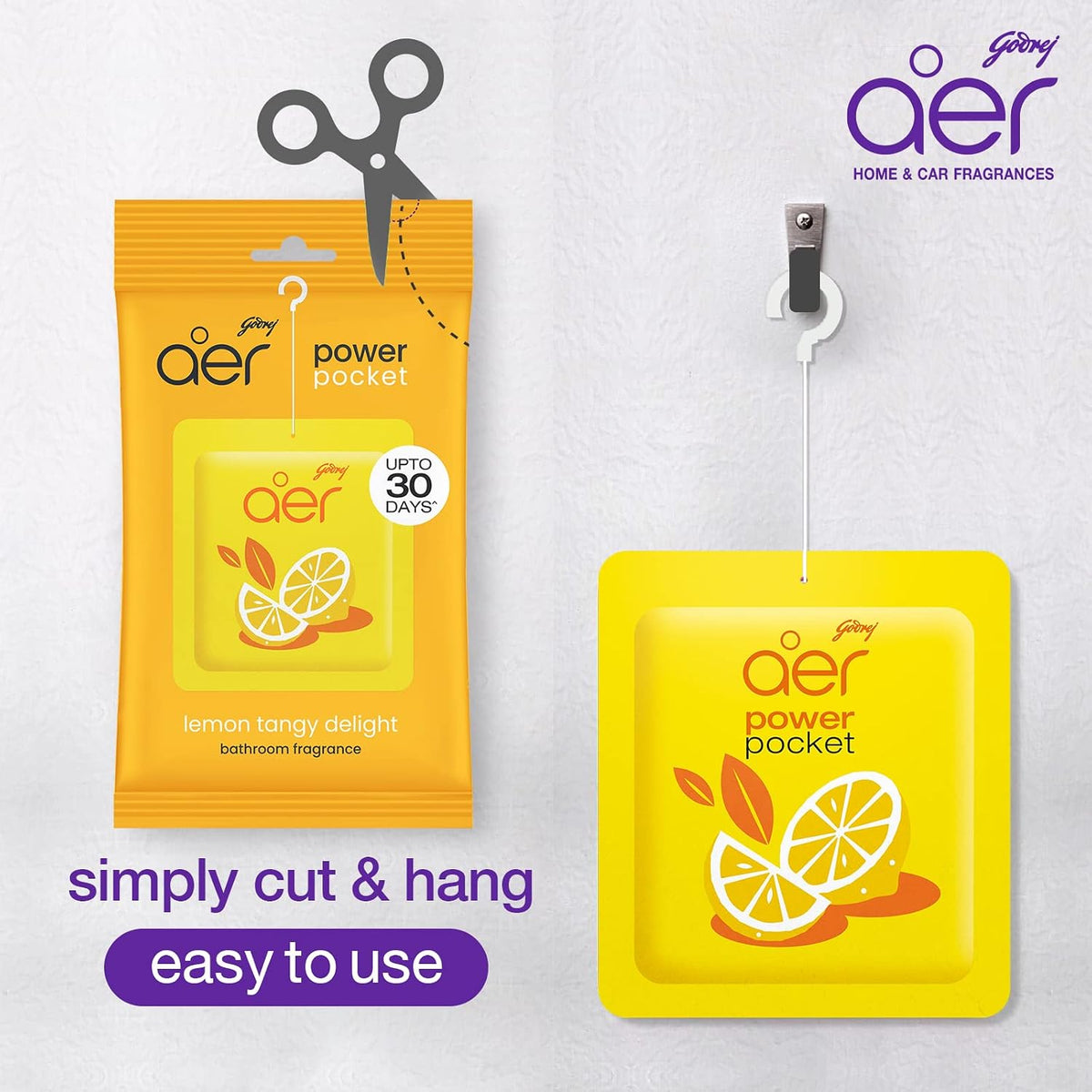 AER Power Pocket Assorted Solid Gel Air Freshener, Pack of 5