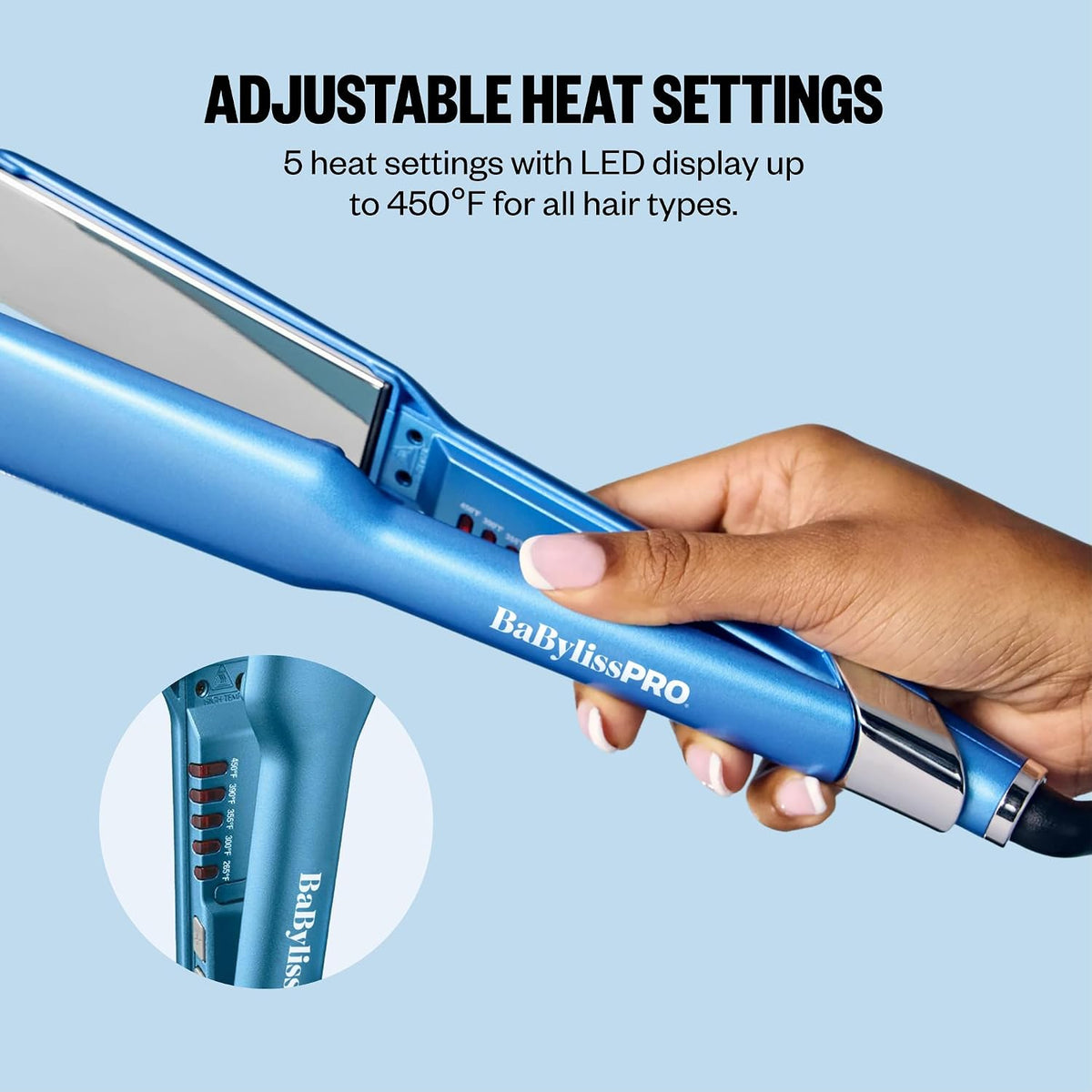 Nano Titanium Ultra-Sleek Hair Straightener, Flat Iron for All Hair Types