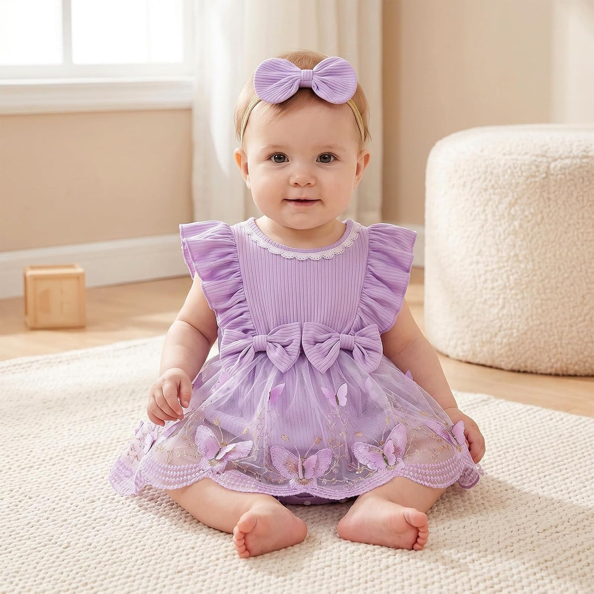 Baby Girl Clothes Summer Infant Romper Tulle Dress Outfit 0-18M