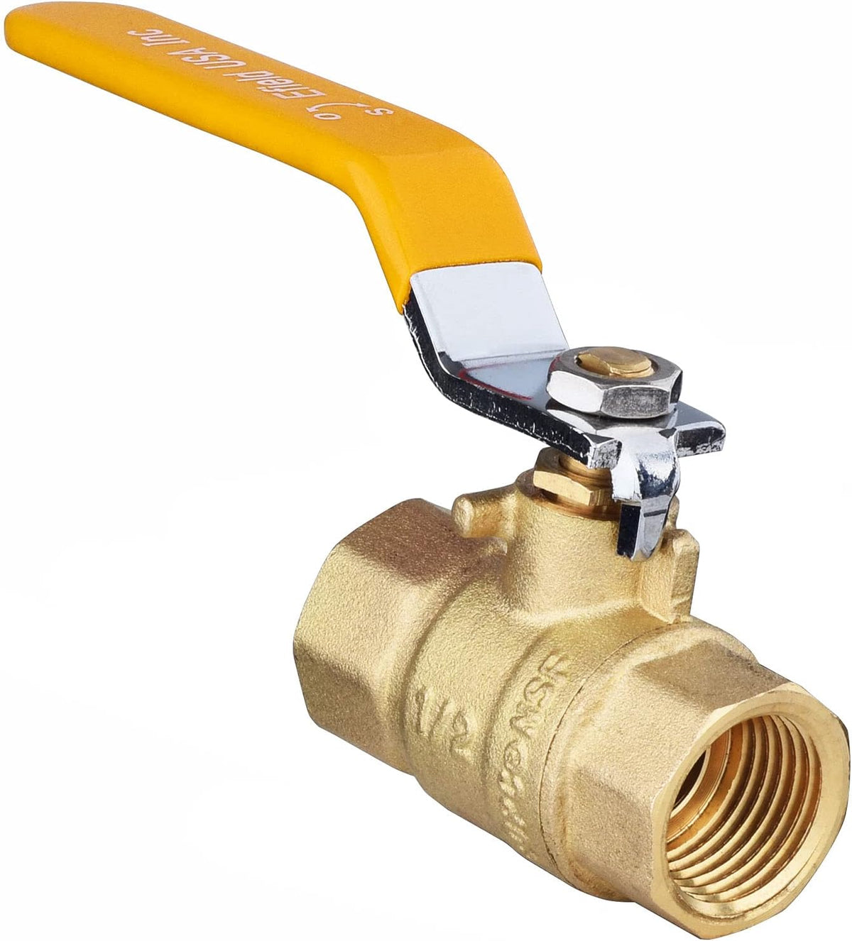 10Pcs EFIELD 3/4-Inch 600 WOG FNPT Full Port Brass Ball Valve(VALVE043-10)