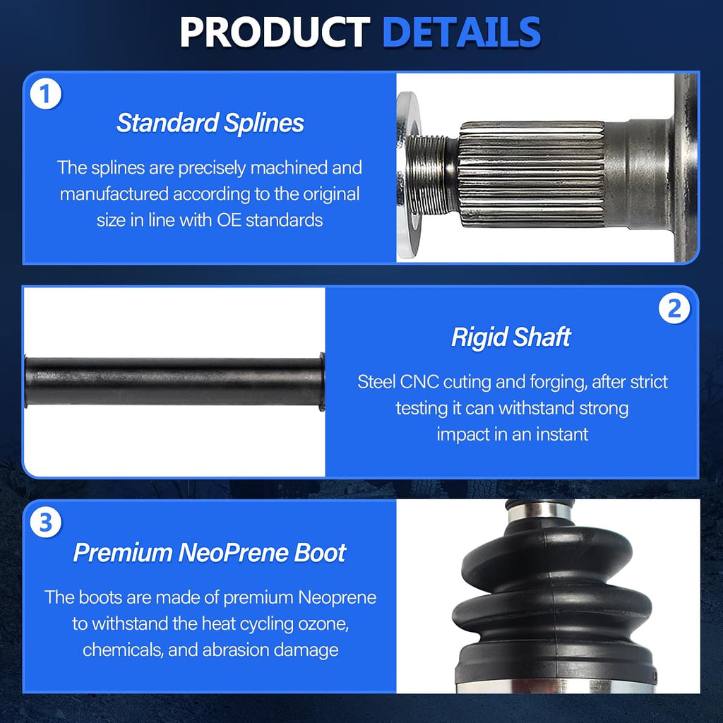 Maxfavor CV Axle Left or Right Front 4WD Fit for Chevy Silverado 1500/Tahoe