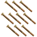1/2-13 x 4 Grade 8 Hex Cap Coarse Large Bolts- 10 Pcs