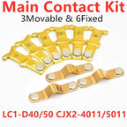 Main Contact Kit for Switch Contactor LC1D50 LC1D40 CJX2-4011 CJX2-5011 Moving and Fixed Contacts Contactor Replacement Kit(LC1-D50 (A Grade))