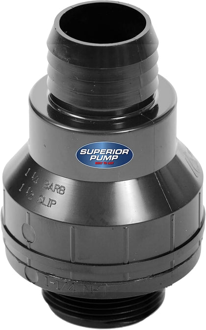 99507/SC125B American Granby Sc125B Check Valve, 1-1/4 Or 1-1/2 in, Mpt X Barb Or Slip, Thermoplastic, 1-1/4"