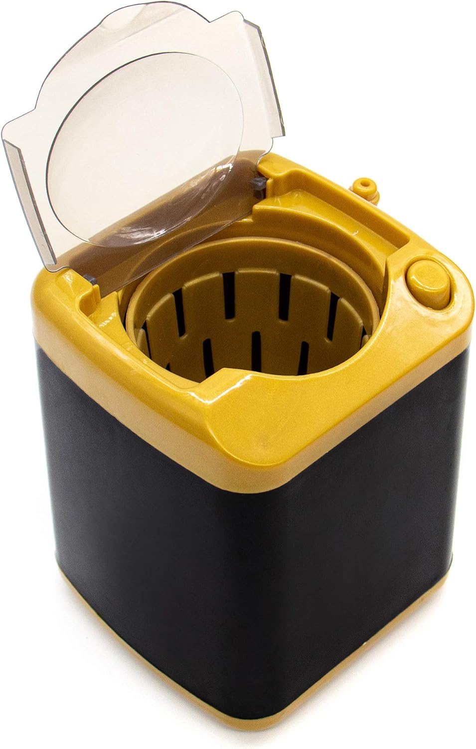 Makeup Brush Sponge Washing Machine Cleaner Device Plastic Automatic Cleaning (Black, Comes with Bucket)