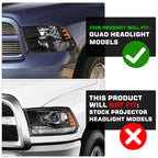 Headlight Assembly Compatible with 2009-2018 Dodge Ram 1500