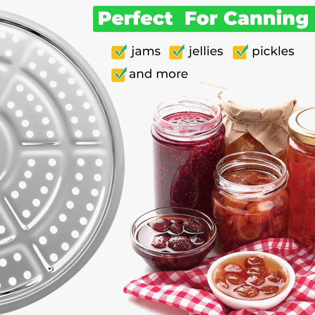 Stainless Steel Canning Rack for Pressure Canner & Cooker - Compatible with Presto, All American & More, 11-Inch 2 Pack