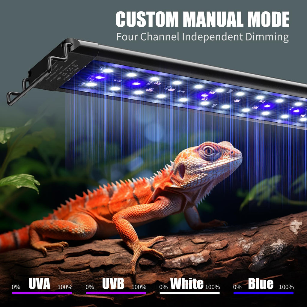 27-Inch UVA UVB Light for Reptiles with Controller, Full Spectrum