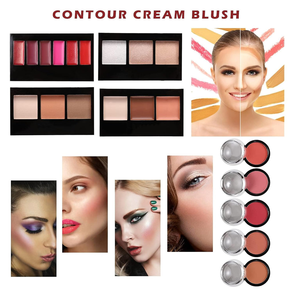 All in One Makeup Kit for Teens, 106 Pcs Professional Makeup Kit for Women Full Kit, Include Eyeshadow Palette