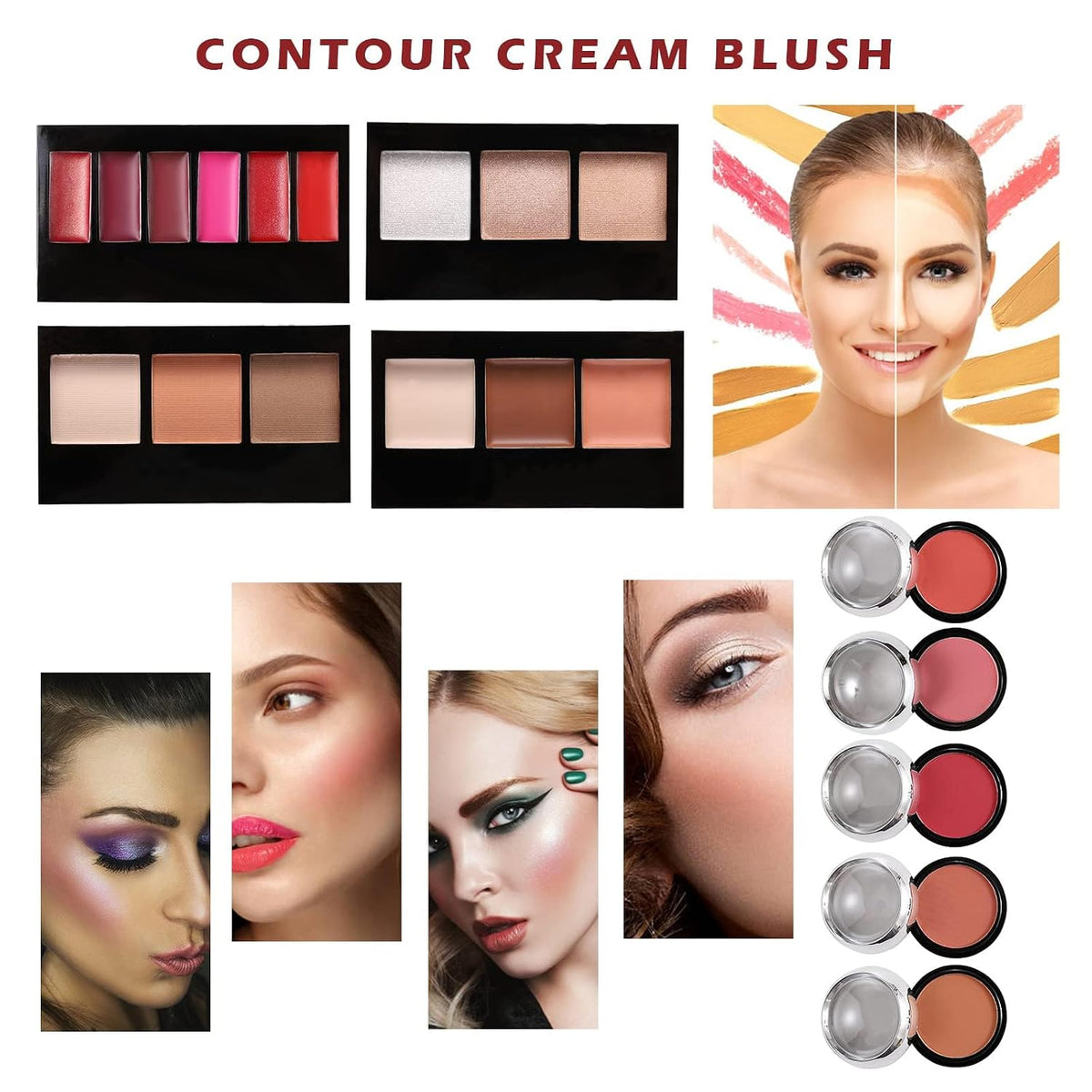 All in One Makeup Kit for Teens, 106 Pcs Professional Makeup Kit for Women Full Kit, Include Eyeshadow Palette