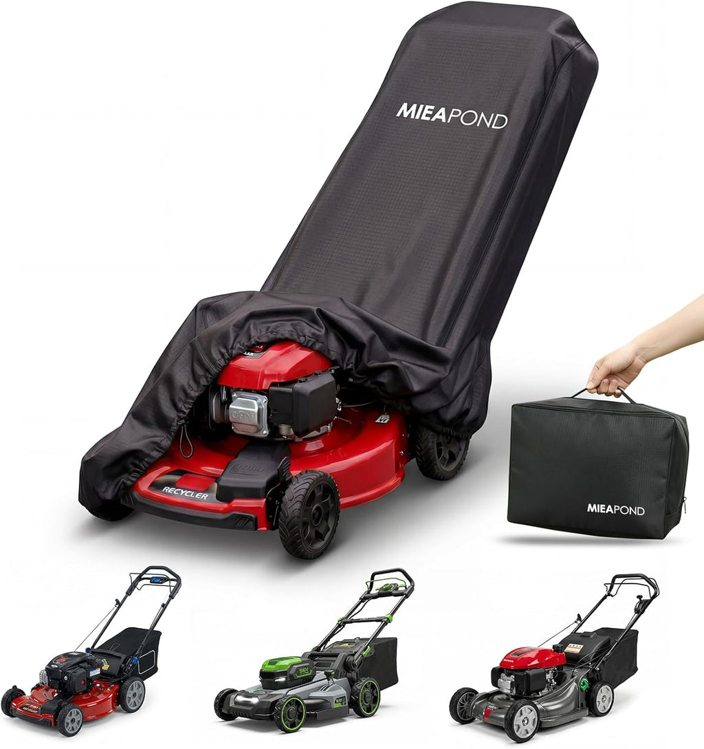 Heavy Duty Waterproof Lawn Mower Cover - Universal Fit for 20-22" Push & Self-Propelled Lawnmowers, Fits Toro Honda