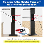 [Patent] Muzata 10Pack Black Cable Railing Hardware Swage Tensioner CB40