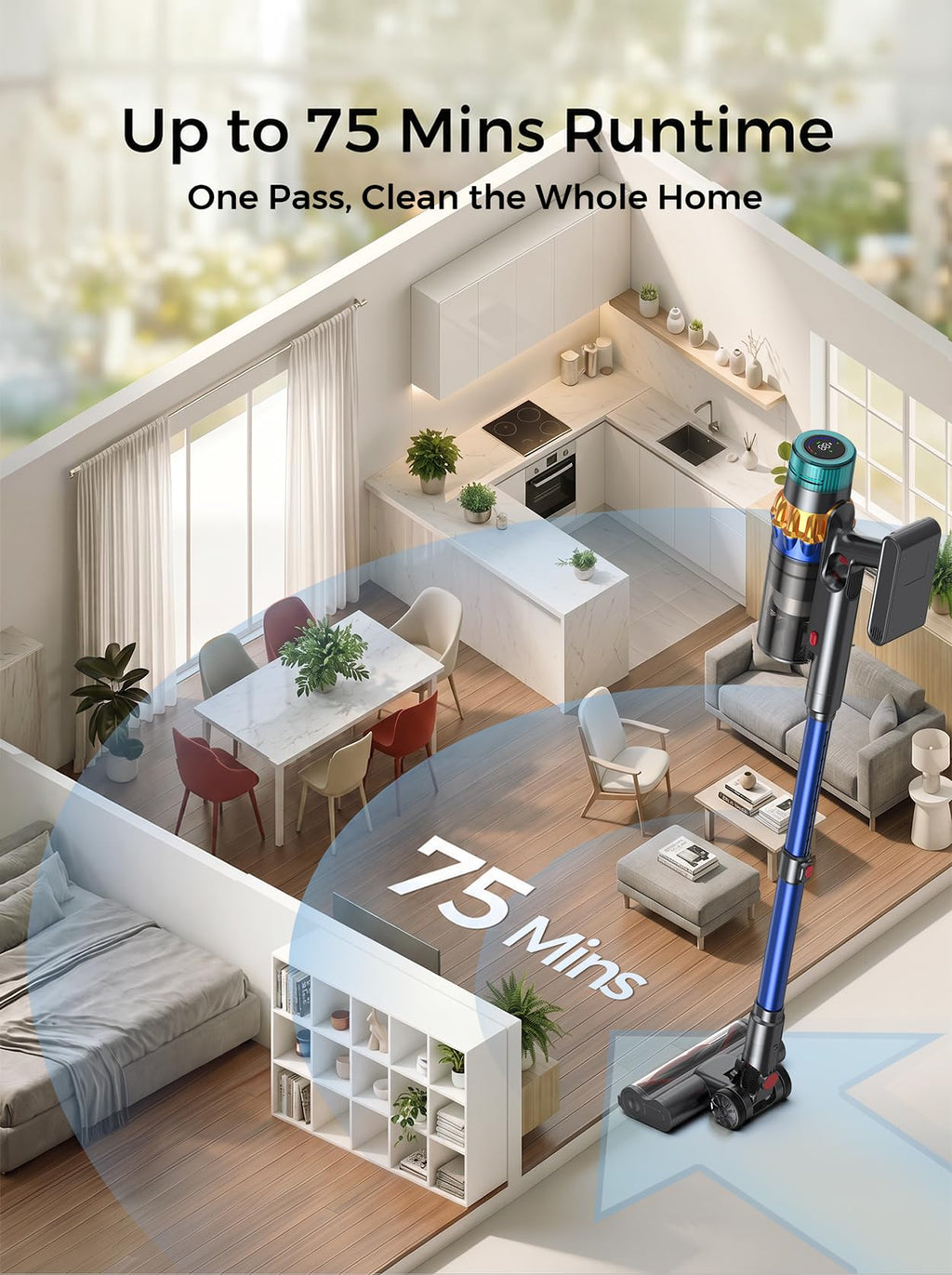 Battery Replacement for C1 vacuum cleaner pet hair powerful suction