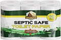 Septic Safe Toilet Paper (12 Pack) 2 Ply Rapid Dissolving Toilet Tissue