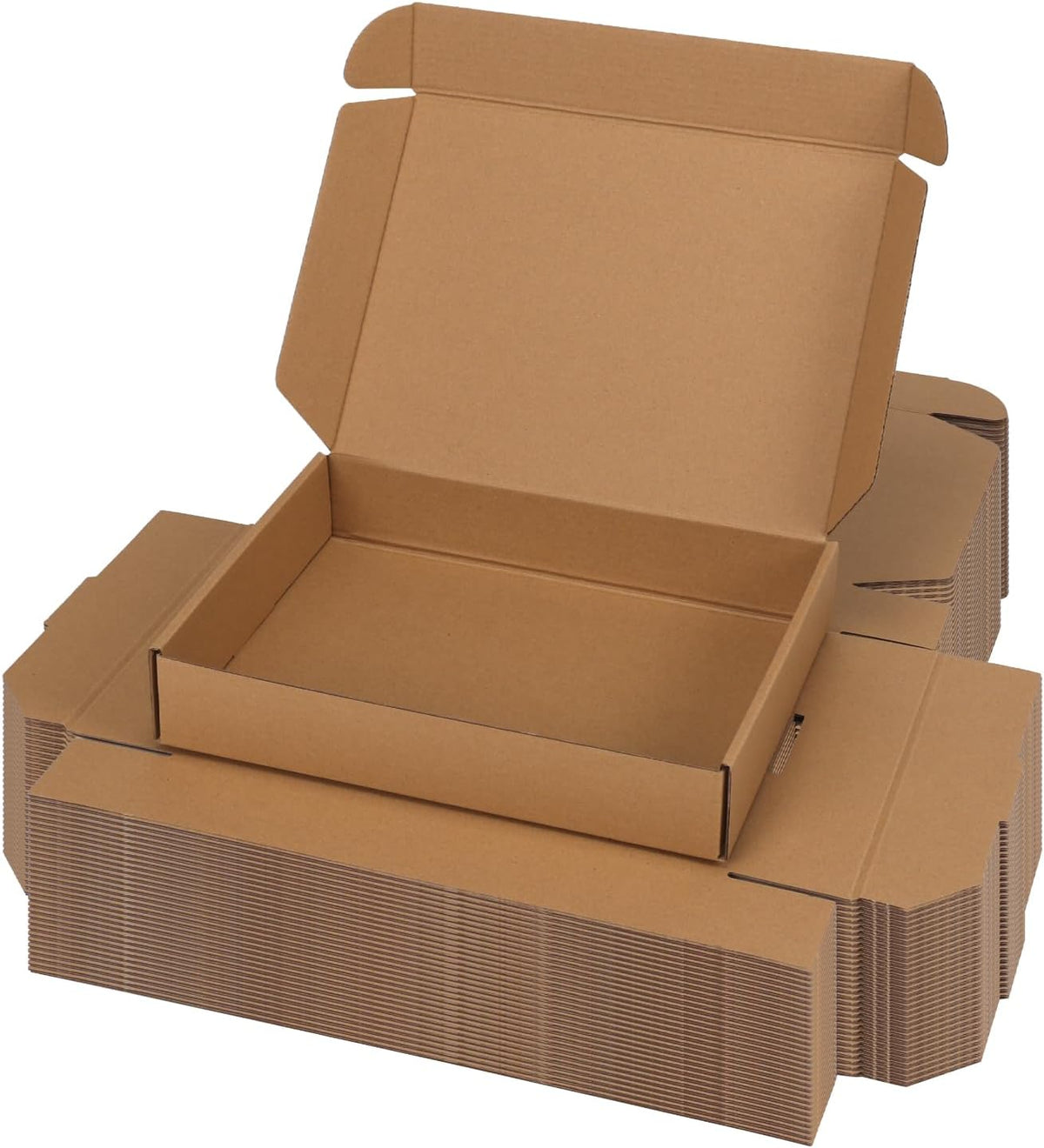 11x8x2 inch Cardboard Shipping Box, Set of 30 Mailing Boxes, Brown