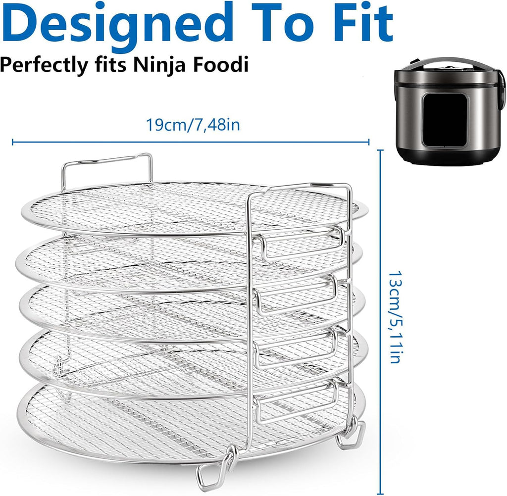 Dehydrator Rack For Ninja Foodi Accesories, Stainless Steel Stand Accesories, Dehydrator Stand With 5 Stackable