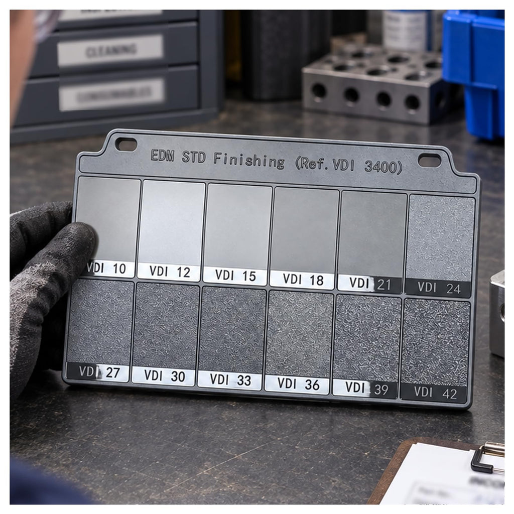 Sur-face Finish Comparator VDI 3400 Plate，Erosion Texture Plate Grey