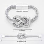 4 Pack Mini Magnetic Curtain Tiebacks Nordic Simple Style Drape Tie Backs Elegant Hand Weave Rope Knot Decorative