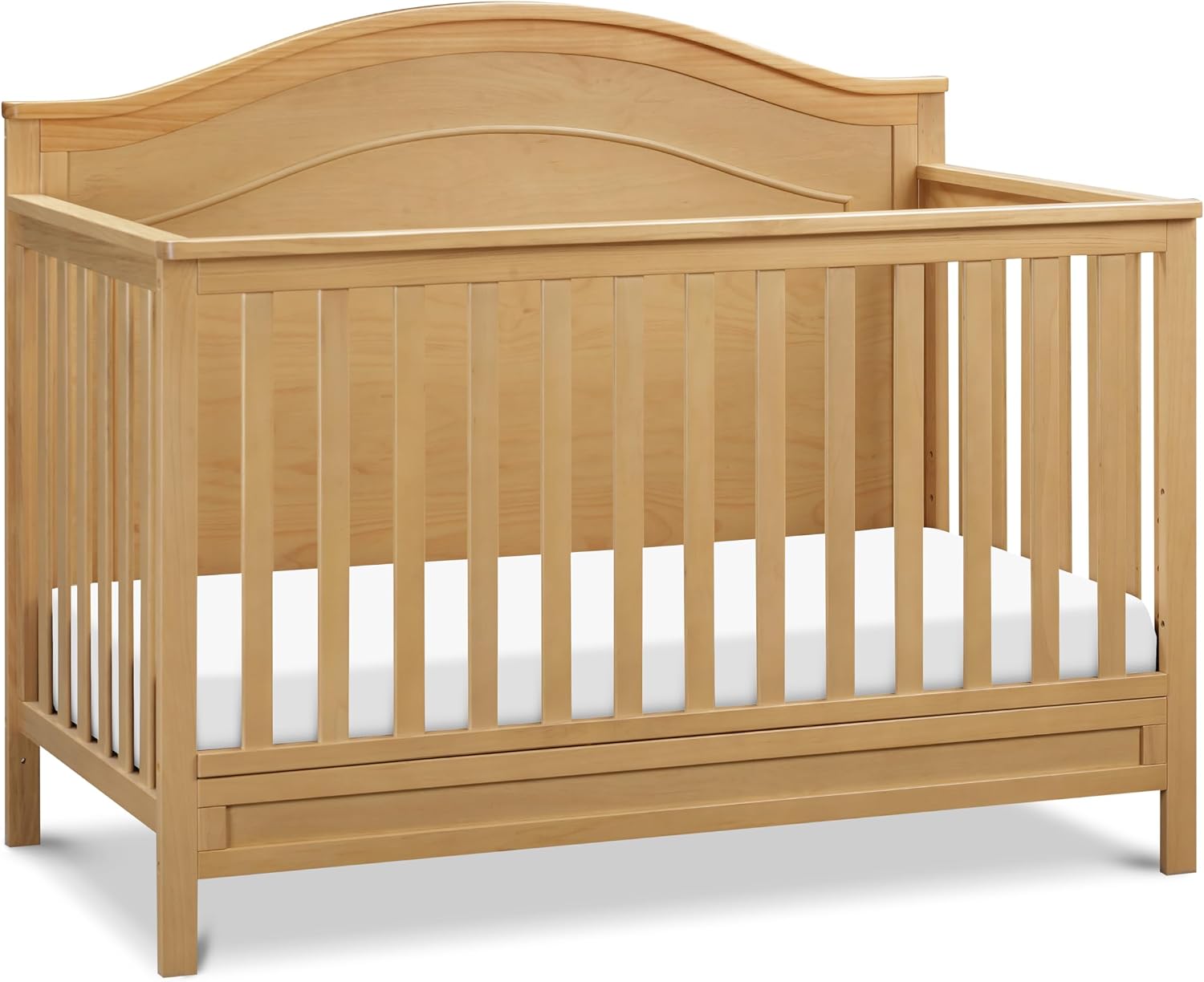 Charlie 4-in-1 Convertible Crib in Honey, Greenguard Gold Certified