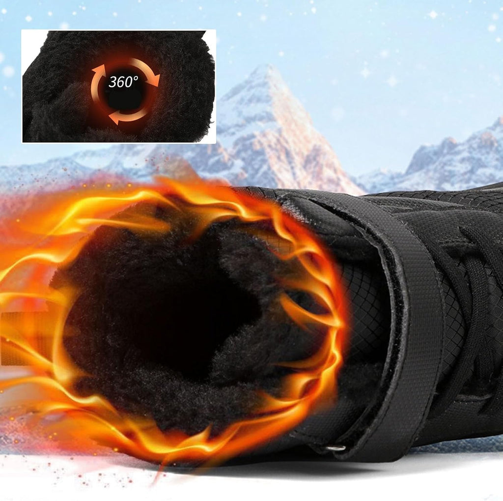 Kids Snow Boots Winter Waterproof Lightweight Insulated Hiking Booties Boys Girls Cozy Warm Non Slip Snowboard Ski Shoes