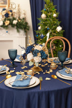 Navy Blue Artificial Flowers Combo, Rose Dahlia Wedding Decor