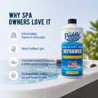 Hot Tub Defoamer - 32oz Concentrated Spa Anti Foam Liquid