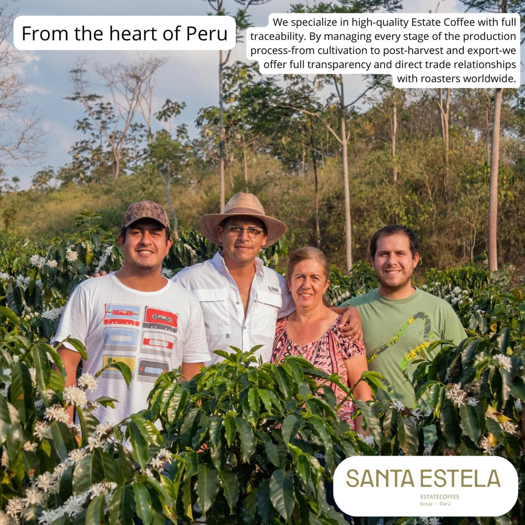Green Unroasted Coffee Beans from Peru — Finca Santa Estela Single Estate | Direct Trade Specialty Grade | Caturra