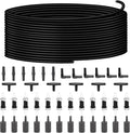 Aquarium air Pump Accessories Set-9.84/26.25/101.71 feet Aquarium Airline tubing Hose,Check valves,air Stones and