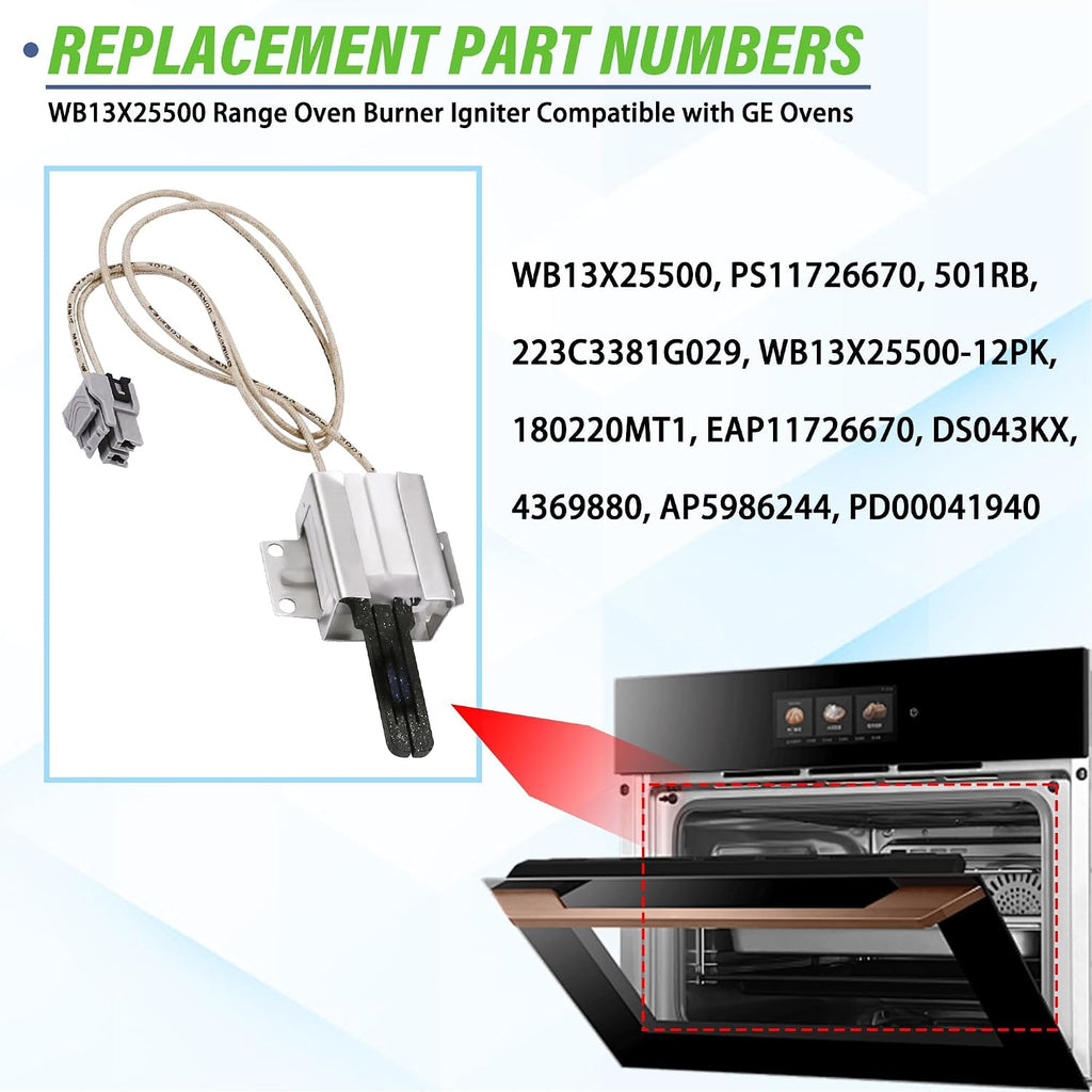 JGB735SP1SS JGB700SEJ4SS JGS760SEL2SS Gas Oven Igniter Glowbar Fit for G.E