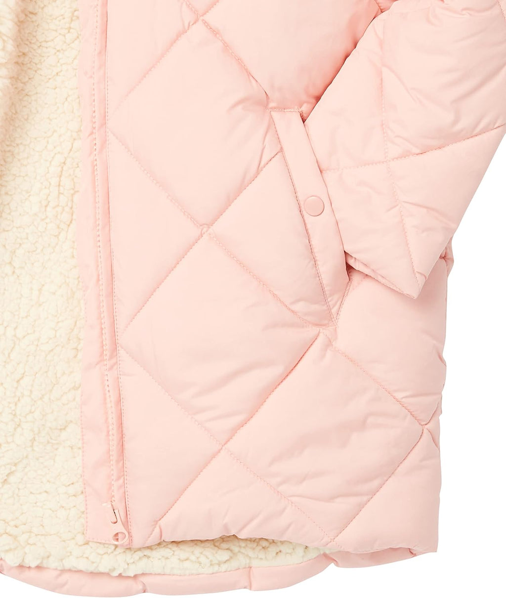Girls and Toddlers' Long Quilted Cocoon Puffer Coat