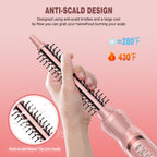 Heated Round Brush, Ceramic Tourmaline Ion 1/2 inch Curling Iron